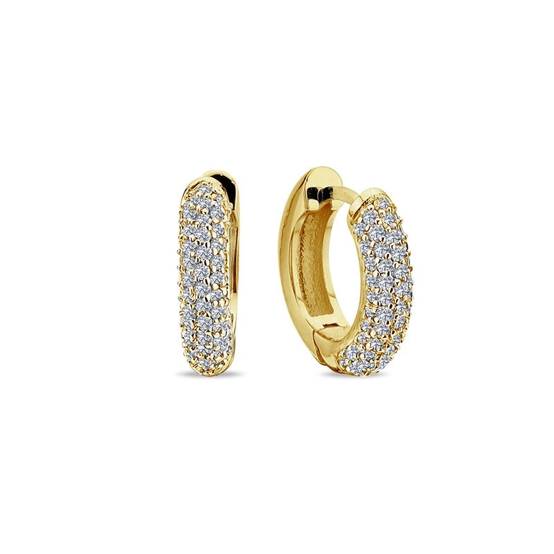 Beauté creoler i 14 karat guld fra Nuran med 0,65 ct diamanter